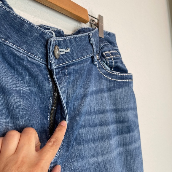 Harley Davidson Blue Jeans Women's 16 Bootcut Embroidered Studded - Picture 3 of 14